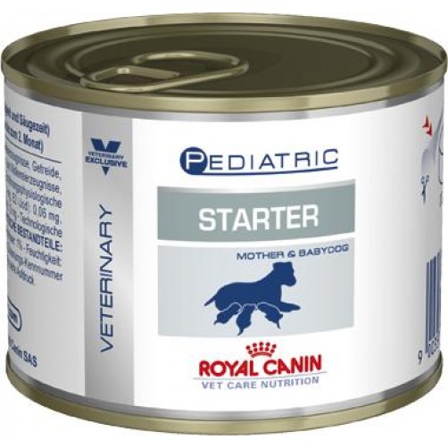 کنسرو استارتر رویال کنین مخصوص توله سگ زیر 2 ماه و سگ باردار و شیرده/ 195 گرم/  Royal Canin PEDIATRIC STARTER MOTHER & BABY DOG